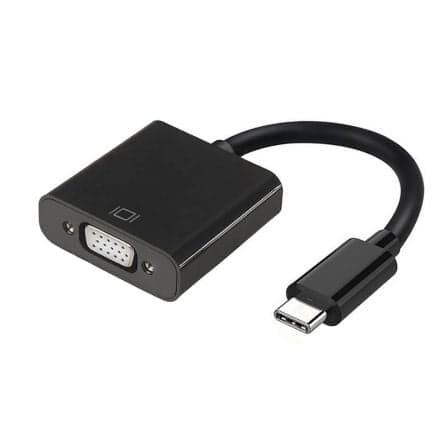 Conversor USB Tipo-C Aisens A109-0347/ USB Tipo-C - VGA Hembra/ 15cm/ Negro