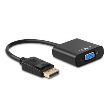 Conversor Aisens A125-0367/ DisplayPort Macho - VGA Hembra/ 15cm/ Negro