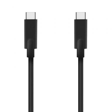 Cable USB 3.2 Tipo-C Aisens A107-0706 5GBPS 3A 60W/ USB Tipo-C Macho - USB Tipo-C Macho/ Hasta 60W/ 5Gbps/ 4m/ Negro