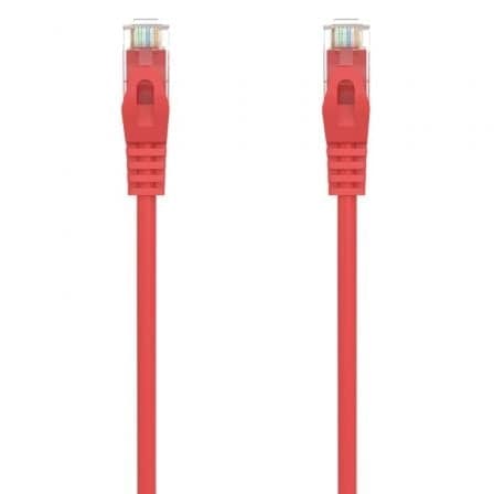 Cable de Red RJ45 AWG24 UTP Aisens A145-0556 Cat.6A/ LSZH/ 25cm/ Rojo