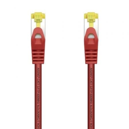 Cable de Red RJ45 SFTP Aisens A146-0471 Cat.7/ 2m/ Rojo
