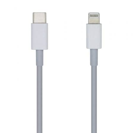 Cable USB 2.0 Tipo-C Lightning Aisens A102-0441/ Lightning Macho - USB Tipo-C Macho/ 480Mbps/ 20cm/ Blanco
