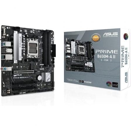 Placa Base Asus Prime B650M-A II-CSM/ Socket AM5/ DDR5/ PCIe 5.0/ Micro ATX