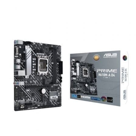 Placa Base Asus Prime H610M-A D4-CSM/ Socket 1700/ DDR4/ PCIe 4.0/ Micro ATX