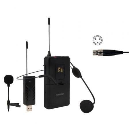 Micrófono de cabeza y solapa UHF Fonestar WI-MIC