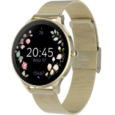 Smartwatch Forever Velora SB-306/ Notificaciones/ Frecuencia Cardíaca/ Oro