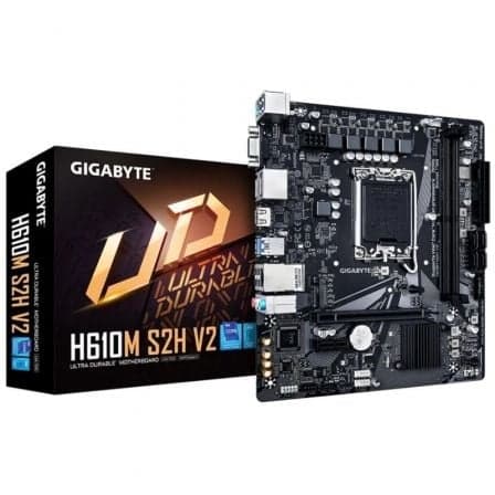 Placa Base Gigabyte H610M S2H V2 Socket 1700/ DDR5/ PCIe 4.0/ Micro ATX