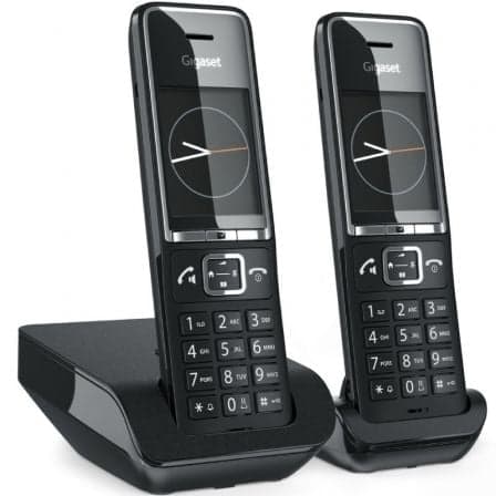 Teléfono Inalámbrico Gigaset Comfort 550/ Pack DUO/ Negro