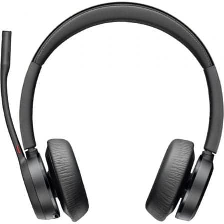 Auriculares Inalámbricos Poly Voyager 4320 + Adaptador BT700 + Base de Carga/ con Micrófono/ Bluetooth/ Negros