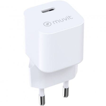 Cargador de Pared Muvit For Change MCACC0047/ 1xUSB Tipo-C/ 30W