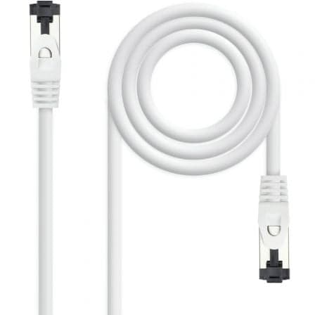 Cable de Red RJ45 SSTP Nanocable 10.20.2000-W Cat.8.1/ 50cm/ Blanco