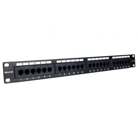 Patch Panel Phasak PU 2956/ 24 Puertos/ Cat.6/ Altura 1U