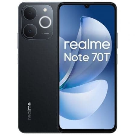 Smartphone Realme Note 70T 4GB/ 256GB/ 6.74"/ Negro Obsidiana