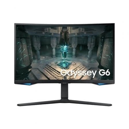 Smart Monitor Gaming Curvo Samsung Odyssey G6 S27BG650EU 27"/ QHD/ 1ms/ 240Hz/ VA/ Multimedia/ Regulable en altura/ Smart TV/ Negro