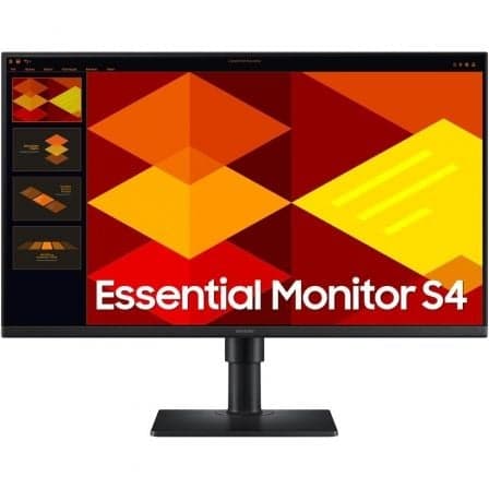 Monitor Profesional Samsung Essential Monitor S4 S27D400GAU/ 27"/ Full HD/ Regulable en altura/ Negro
