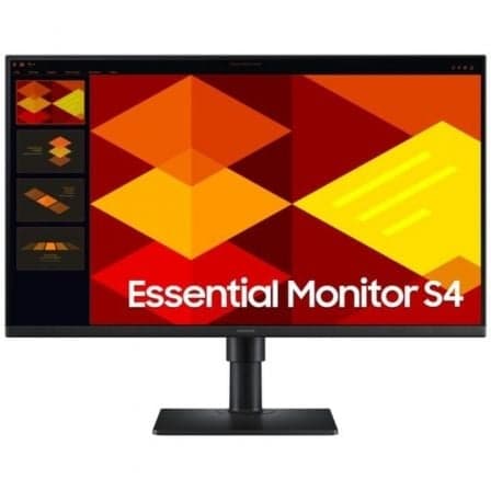 Monitor Profesional Samsung Essential Monitor S4 S27D402GAU 27"/ Full HD/ Regulable en altura/ Negro