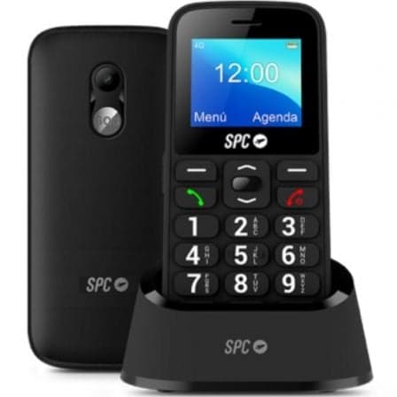 Teléfono Móvil SPC Fortune 2 4G para Personas Mayores/ Negro