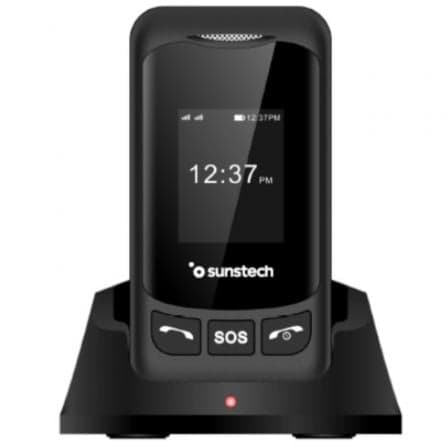 Teléfono Móvil Sunstech CELT26 para Personas Mayores/ Negro