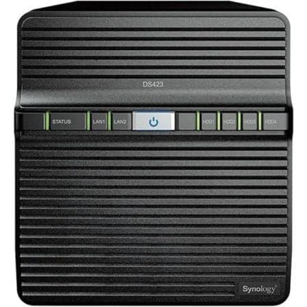 NAS Synology Diskstation DS423/ 4 Bahías 3.5"- 2.5"/ 2GB DDR4/ Formato Torre