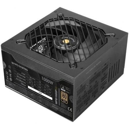 Fuente de Alimentación Mars Gaming MPB1000PSI/ 1000W/ Ventilador 14cm/ 80 Plus Gold