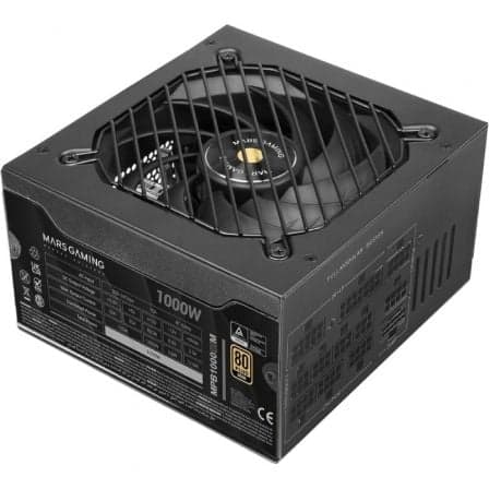 Fuente de Alimentación Mars Gaming MPB1000SIM/ 1000W/ Ventilador 14cm/ 80 Plus Gold