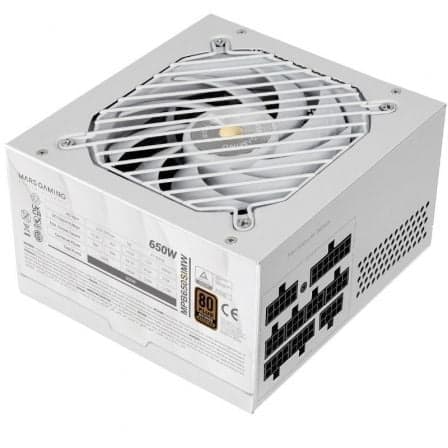 Fuente de Alimentación Mars Gaming MPB650SIM/ 650W/ Ventilador 12cm/ 80 Plus Bronze/ Blanca