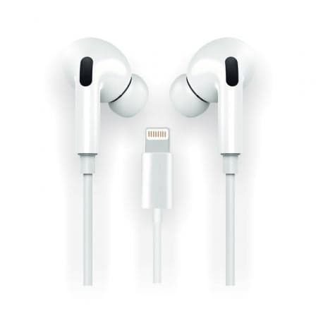 Auriculares Intrauditivos Tech One Tech earTECH HOP TEC1202/ con Micrófono/ Lightning/ Blancos