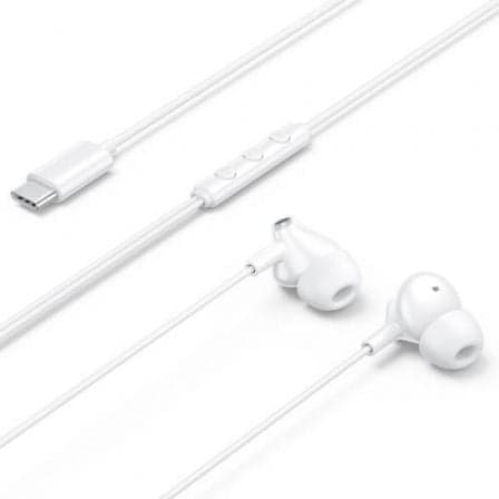 Auriculares Intrauditivos Vention Echo Lite USB-C In-Ear/ con Micrófono/ USB Tipo-C/ Blancos