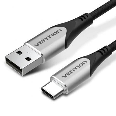 Cable USB 2.0 Tipo-C Vention CODHD/ USB Tipo-C Macho - USB Macho/ 480Mbps/ 50cm/ Gris