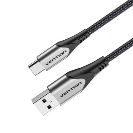 Cable USB 2.0 Tipo-C Vention CODHG/ USB Macho - USB Tipo-C Macho/ 480Mbps/ 1.5m/ Gris