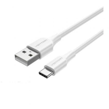 Cable USB 2.0 Tipo-C Vention CTHWF/ USB Tipo-C Macho - USB Macho/ 480Mbps/ 1m/ Blanco