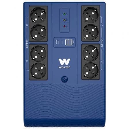 SAI Línea Interactiva Woxter Multibase UPS 1200 VA/ 1200VA-720W/ 8 Salidas/ Formato Torre
