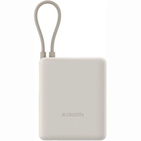 Powerbank 10000mAh Xiaomi 33W Power Bank Integrated Cable/ 33W/ Beige/ Incluye Cable USB Tipo-C