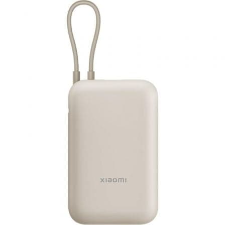 Powerbank 10000mAh Xiaomi Power Bank Integrated Cable/ 22.5W/ Beige/ Incluye Cable USB Tipo-C