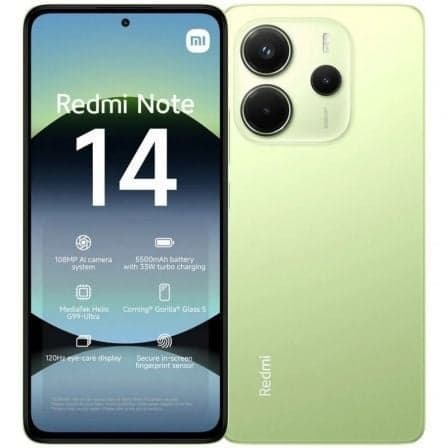 Smartphone Xiaomi Redmi Note 14 8GB/ 256GB/ 6.67"/ Verde