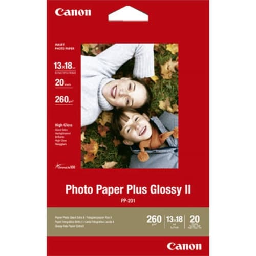 CANON PAPEL INKJET PP201 FOTOGRAFICO PLUS 13X18CM 20 HOJAS PP-/201
