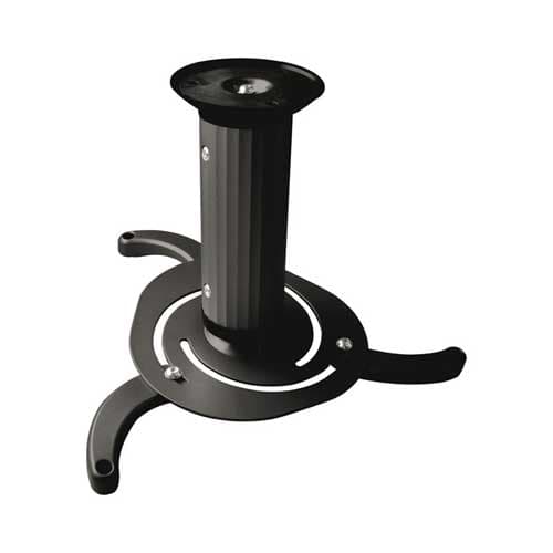 TooQ - Soporte de techo para proyector PJ1010TN-B  - giratorio, inclinable - 10Kg - 360º - distancia del techo 80-170mm - negro