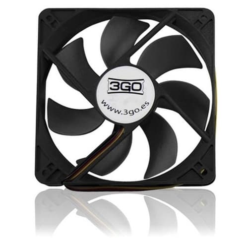 3go FAN8BK - Ventilador 8cm negro retail