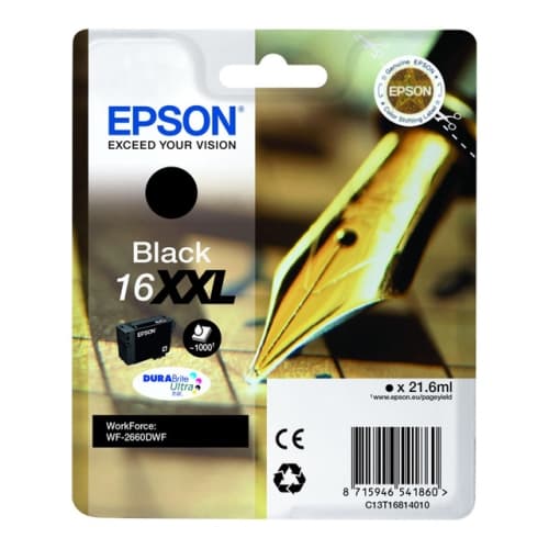 EPSON Cartucho Negro 16XXL Workforce 2660DWF