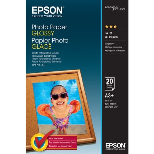 Epson Papel Photo Glossy A3+ 20 hojas 200 grs