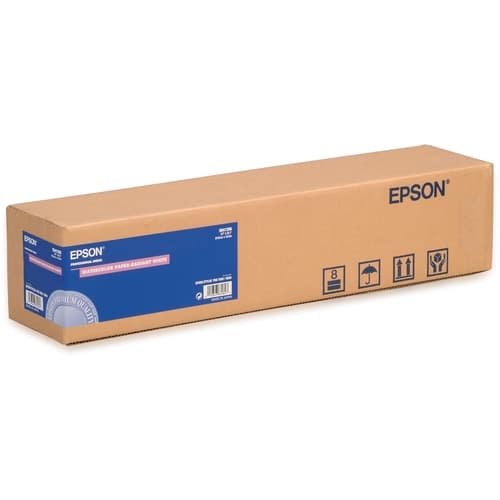Epson GF Papel Watercolor Radiant White, 24"" x 18m, 190g/m2