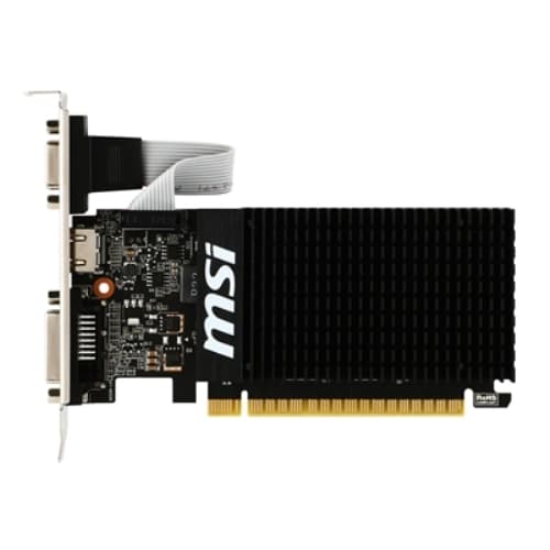 MSI nVidia N710-2GD3H LP - GT 710 - 2GB GDDR3 - DVI-D - HDMI - VGA - Incluye bracket Perfil bajo