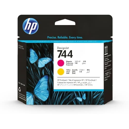 HP Cabezal 744 DesignJet Magenta y Amarillo