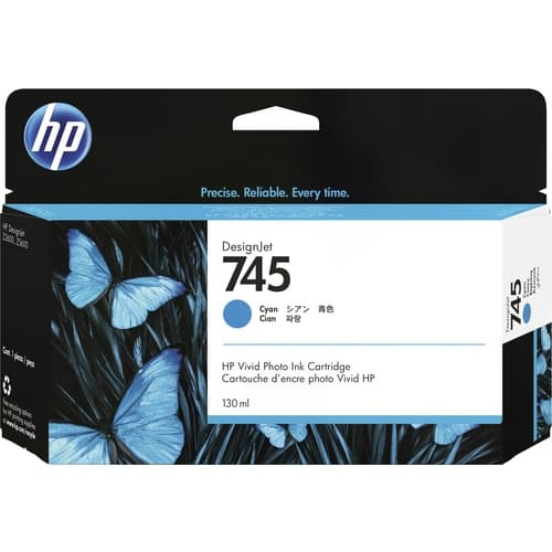 HP Cartucho DesignJet 745 Cartucho Cyan 130ml