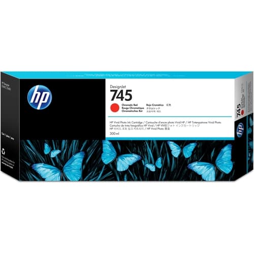 HP Cartucho DesignJet 745 Cartucho Rojo Cromatico 300ml