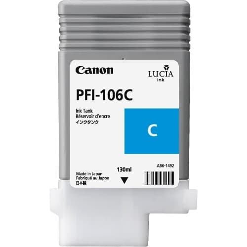 CANON CARTUCHO CIAN PFI106C  IPF6300/6350/6400/6450 130ml