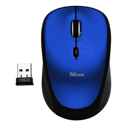 Trust - Ratón Yvi Inalambrico 1600 DPI Azul