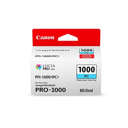 Canon Cartucho Photo Cian PFI-1000PC  iPF PRO1000 80ML.