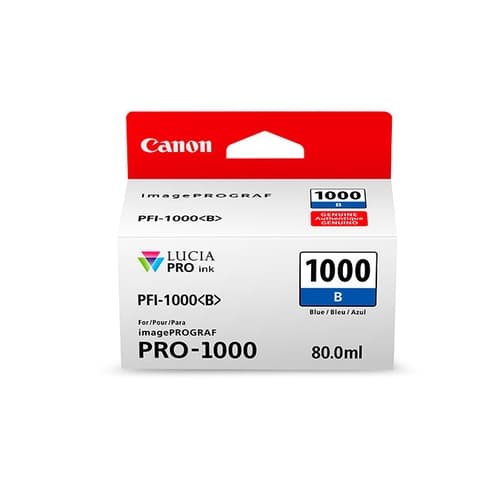 Canon Cartucho Azul PFI-1000B  iPF PRO1000 80ML.