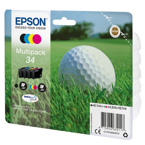 EPSON MULTIPACK 4 COLORES  WF3720DWF INK (4)